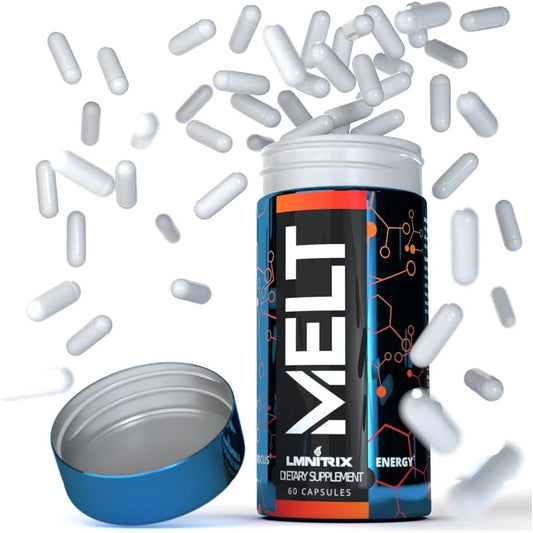 MELT - Best Thermogenic Fat Burner for Men & Women - Energy Booster Supplement 60 Caps - Suppviv