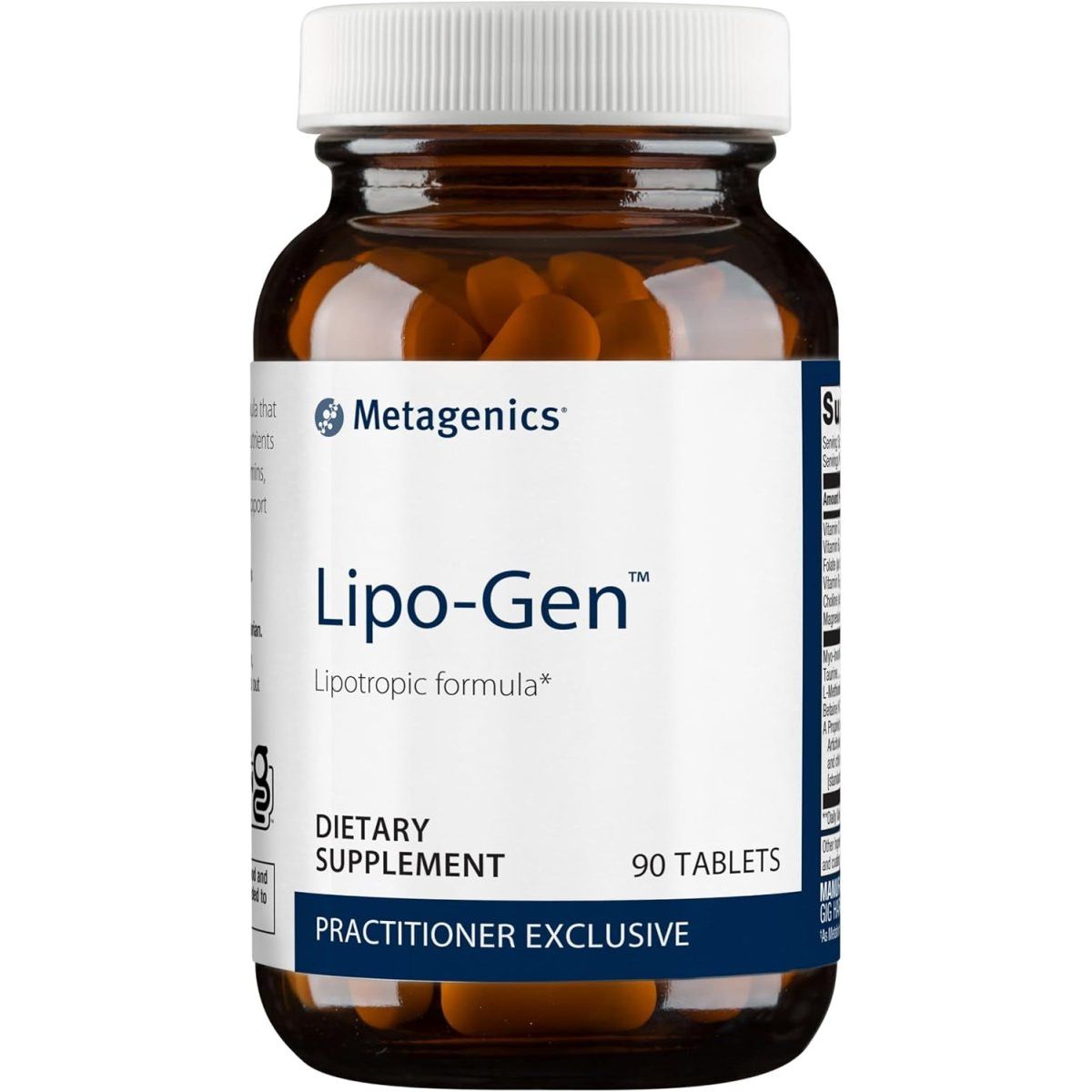 Metagenics Lipo - Gen - Lipotropic Liver Supplement* - Gallbladder Support* - 90 Tablets - Suppviv