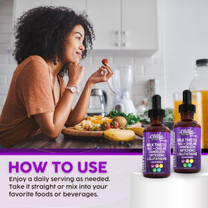 Milk Thistle NAC Liver Cleanse Detox & Repair Drops 1 PACK - Suppviv