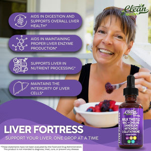 Milk Thistle NAC Liver Cleanse Detox & Repair Drops 1 PACK - Suppviv