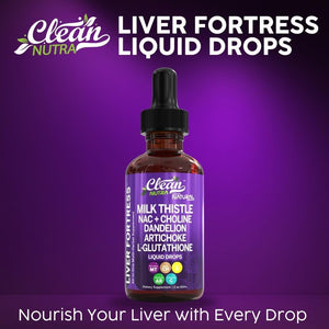 Milk Thistle NAC Liver Cleanse Detox & Repair Drops 1 PACK - Suppviv