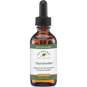 Native Remedies Thyrosoothe - All Natural Herbal Supplement Soothes the Thyroid Gland 59 Ml - Suppviv