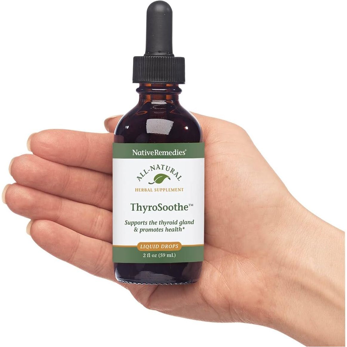 Native Remedies Thyrosoothe - All Natural Herbal Supplement Soothes the Thyroid Gland 59 Ml - Suppviv