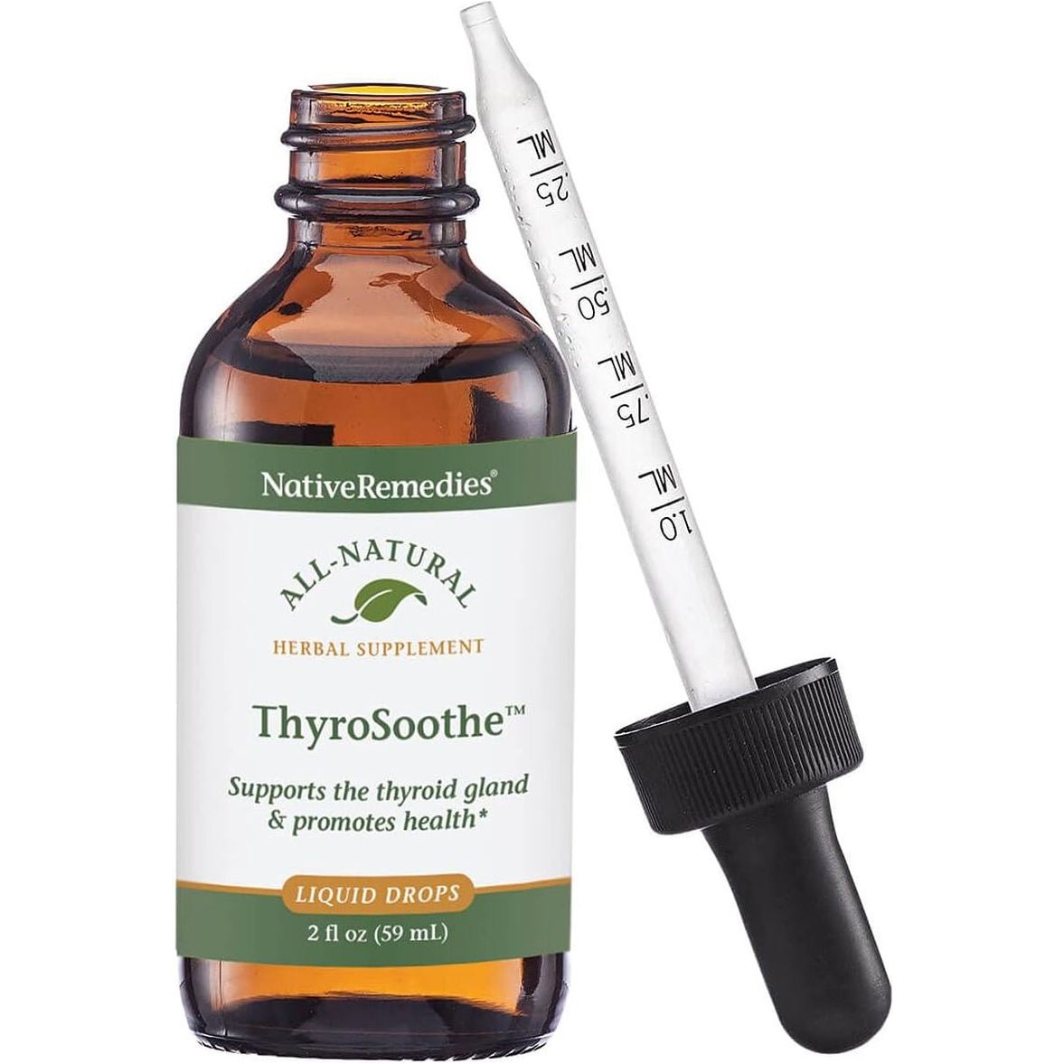 Native Remedies Thyrosoothe - All Natural Herbal Supplement Soothes the Thyroid Gland 59 Ml - Suppviv