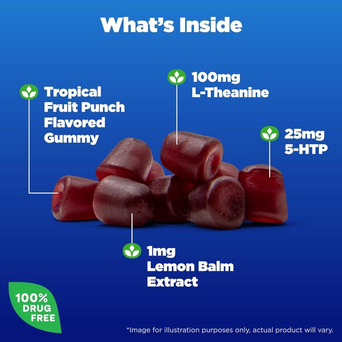 Natrol Mood+ Stress Relax+ Day Calm Gummies 60 Count, 60 Day Supply - Suppviv