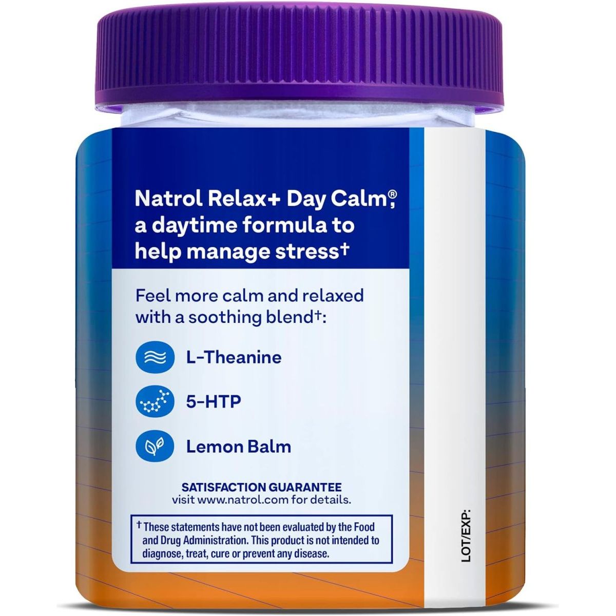Natrol Mood+ Stress Relax+ Day Calm Gummies 60 Count, 60 Day Supply - Suppviv