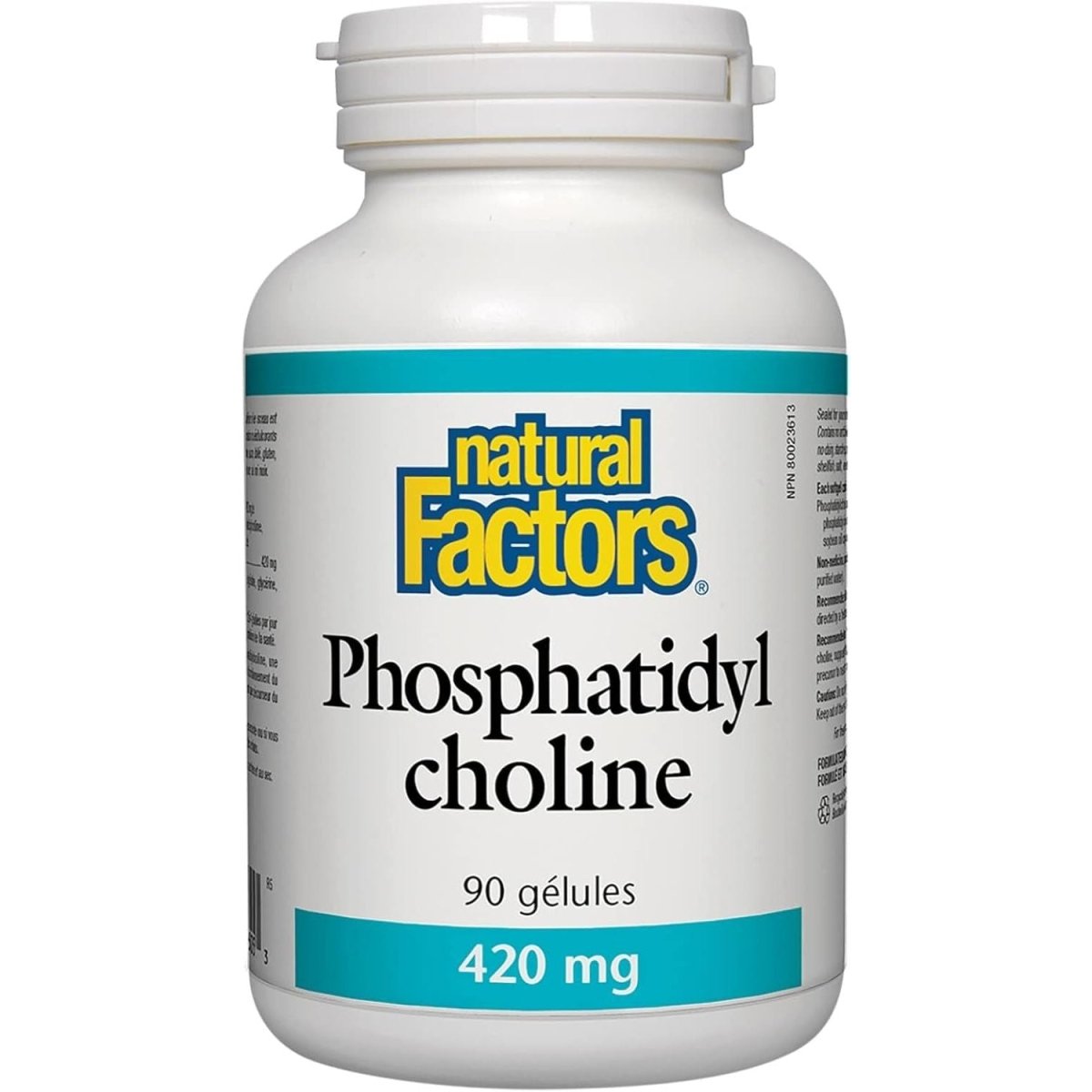 Natural Factors - Phosphatidyl Choline (PC) 420Mg, Supports Healthy Liver Function, 90 Soft Gels - Suppviv