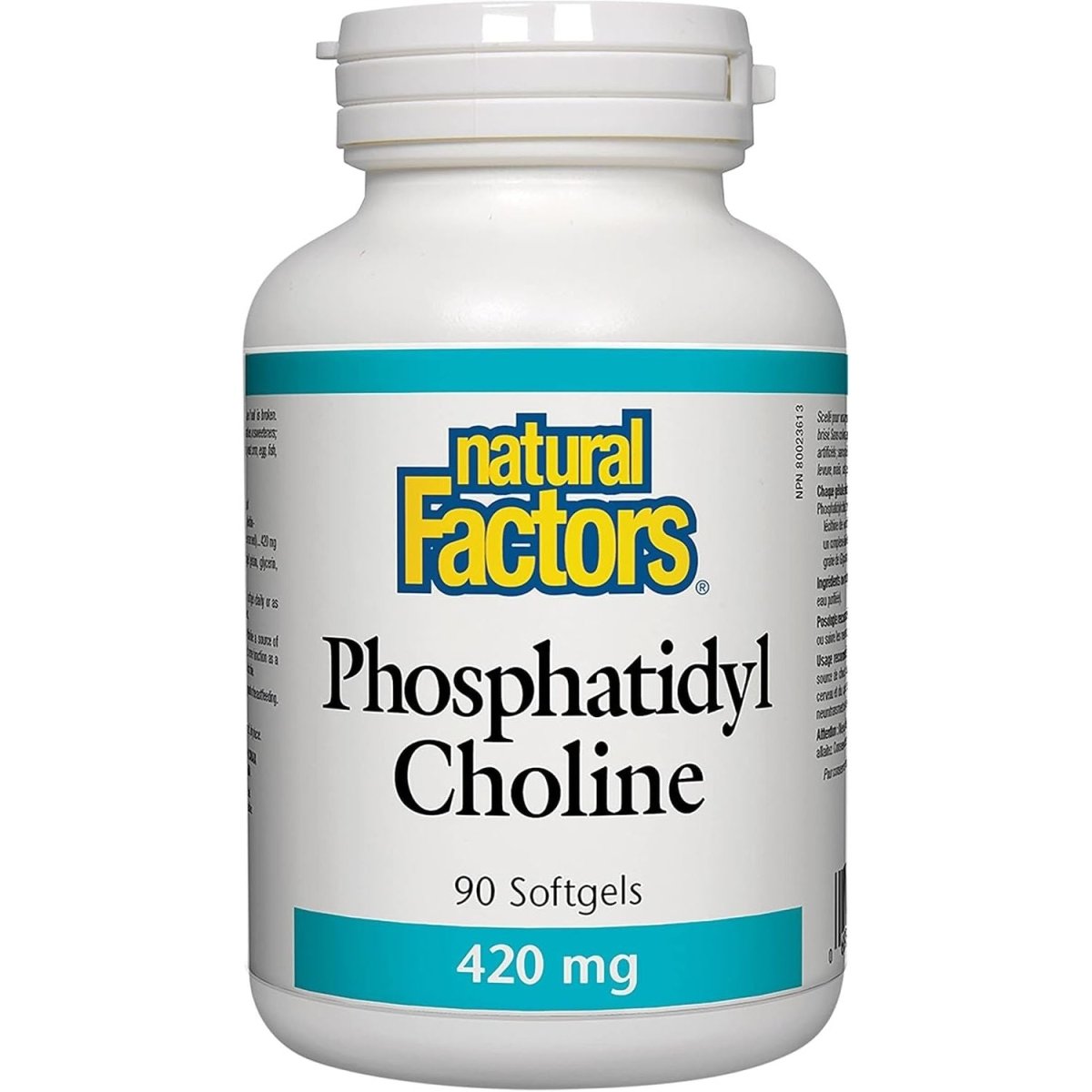 Natural Factors - Phosphatidyl Choline (PC) 420Mg, Supports Healthy Liver Function, 90 Soft Gels - Suppviv