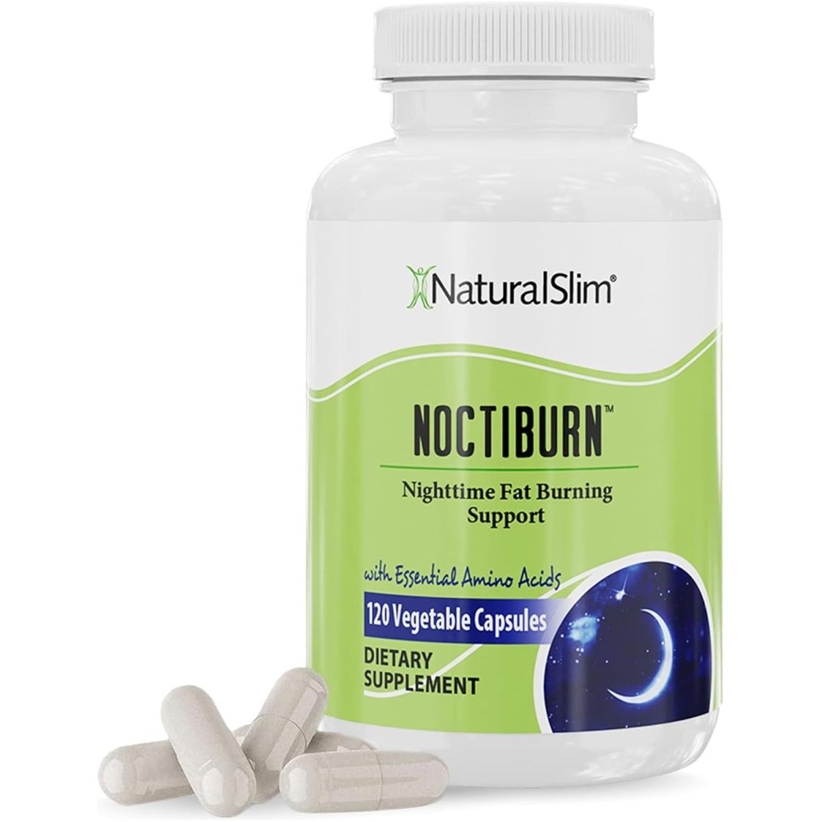 Naturalslim Noctiburn Night Burning & Metabolism Support Supplements 120 Vegetable Capsules - Suppviv