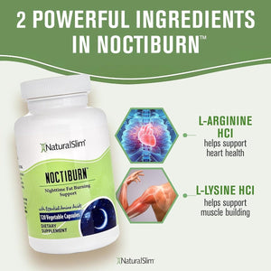 Naturalslim Noctiburn Night Burning & Metabolism Support Supplements 120 Vegetable Capsules - Suppviv