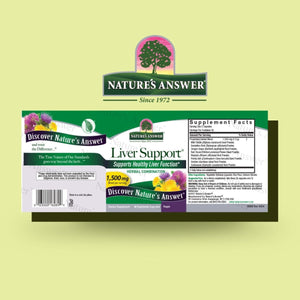 Nature'S Answer Liver Support Herbal Combination Dietary Supplements 1500Mg (90 Capsules) - Suppviv