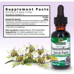 Nature'S Answer Passion Flower - Liquid Herbal Tincture Supplement Drops 1Oz - Suppviv