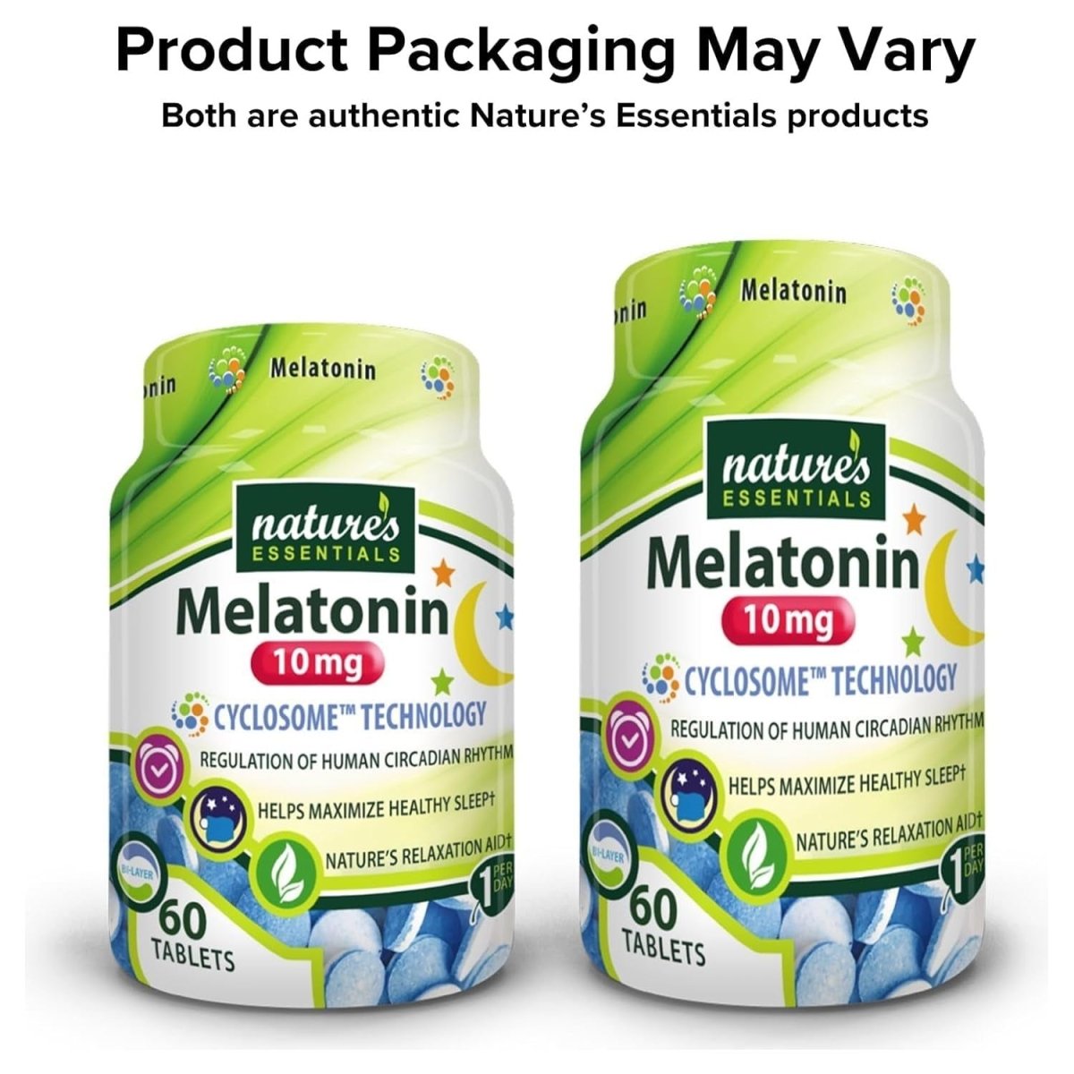 NATURE'S ESSENTIALS Melatonin 10Mg - Advanced Cyclosome Liposomal Delivery 60 Tablets - Suppviv