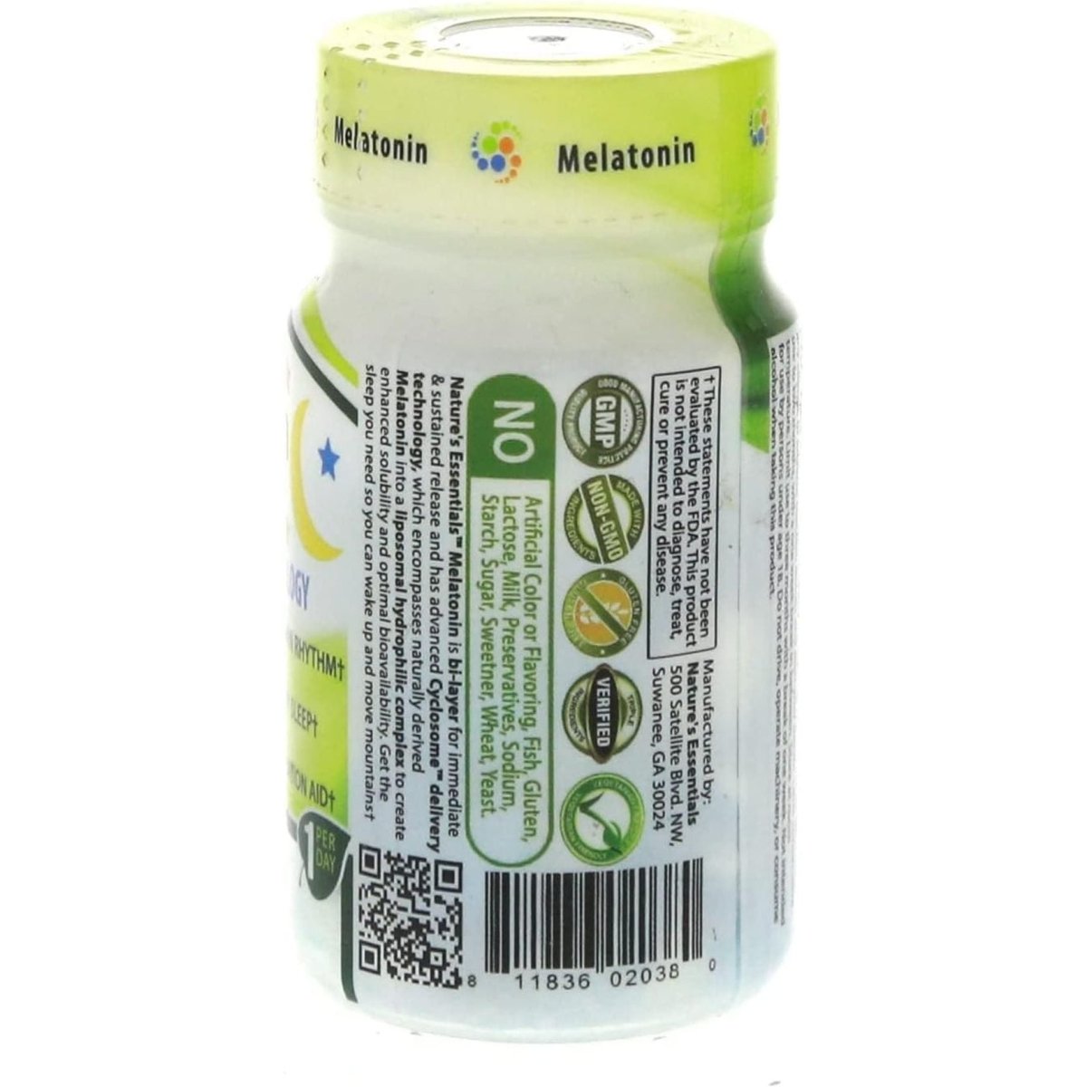 NATURE'S ESSENTIALS Melatonin 10Mg - Advanced Cyclosome Liposomal Delivery 60 Tablets - Suppviv