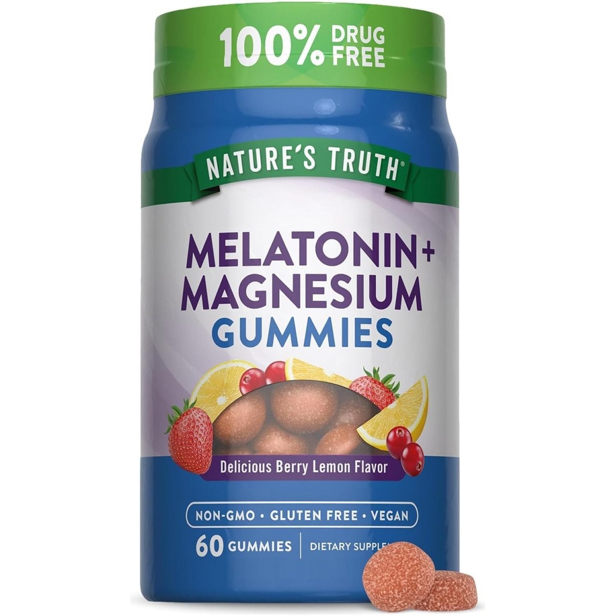 Nature'S Truth Melatonin with Magnesium Gummies | 60 Count - Suppviv