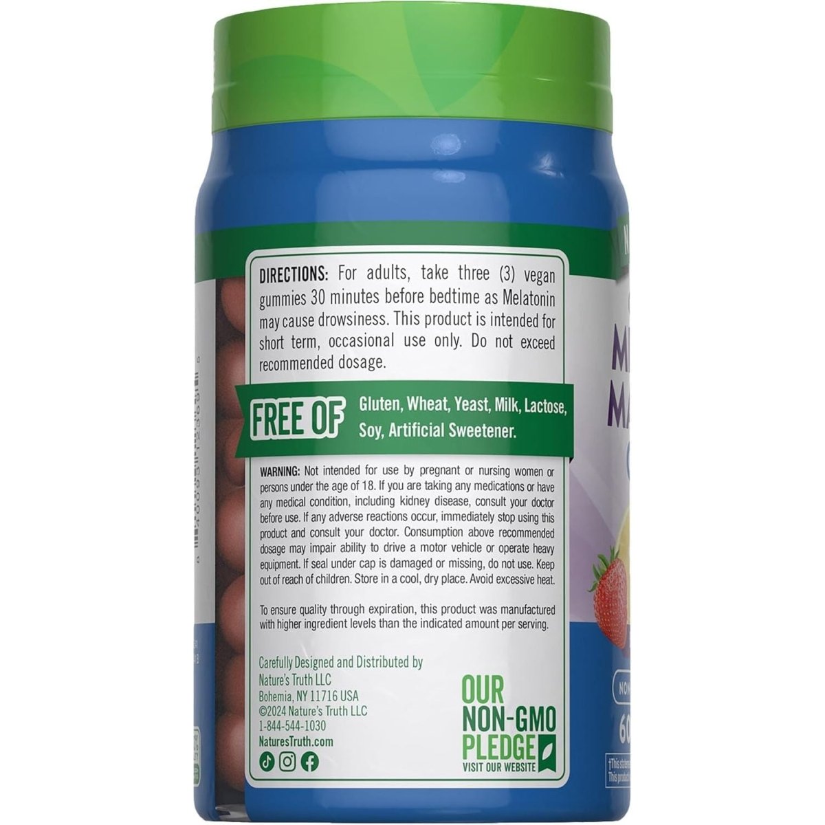 Nature'S Truth Melatonin with Magnesium Gummies | 60 Count - Suppviv