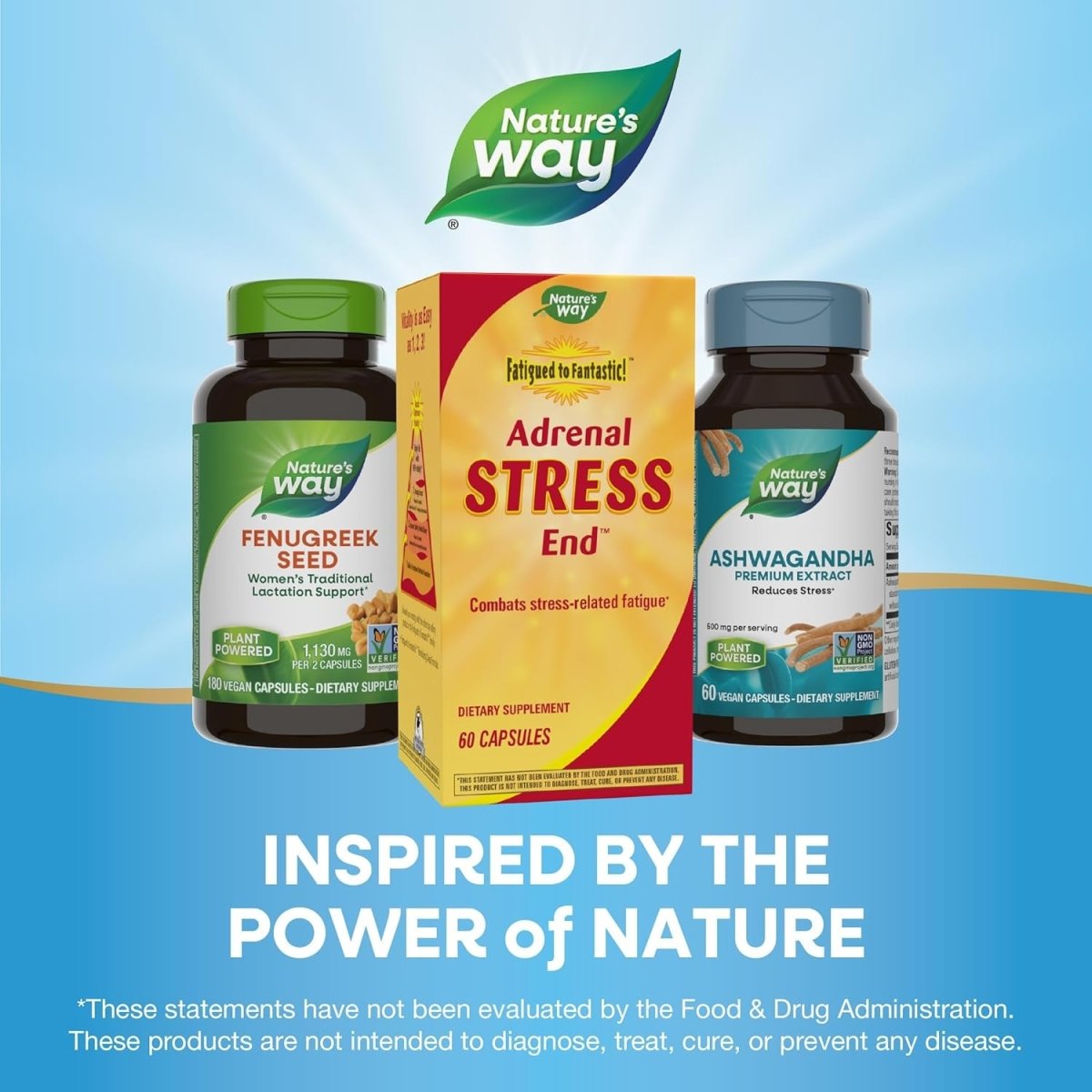 Nature'S Way Fatigued to Fantastic! Adrenal Stress End, 60 Count - Suppviv