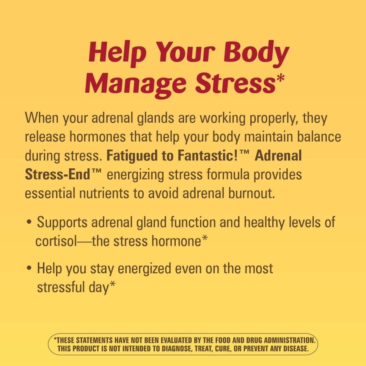 Nature'S Way Fatigued to Fantastic! Adrenal Stress End, 60 Count - Suppviv