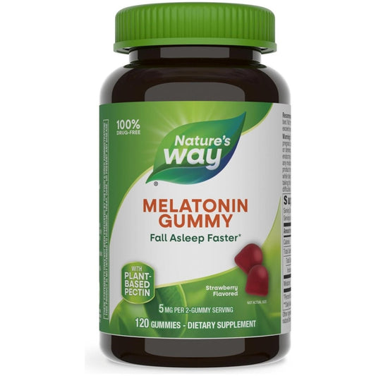 Nature'S Way Melatonin Gummies - Supports Restful Sleep for Adults 120 Count - Suppviv