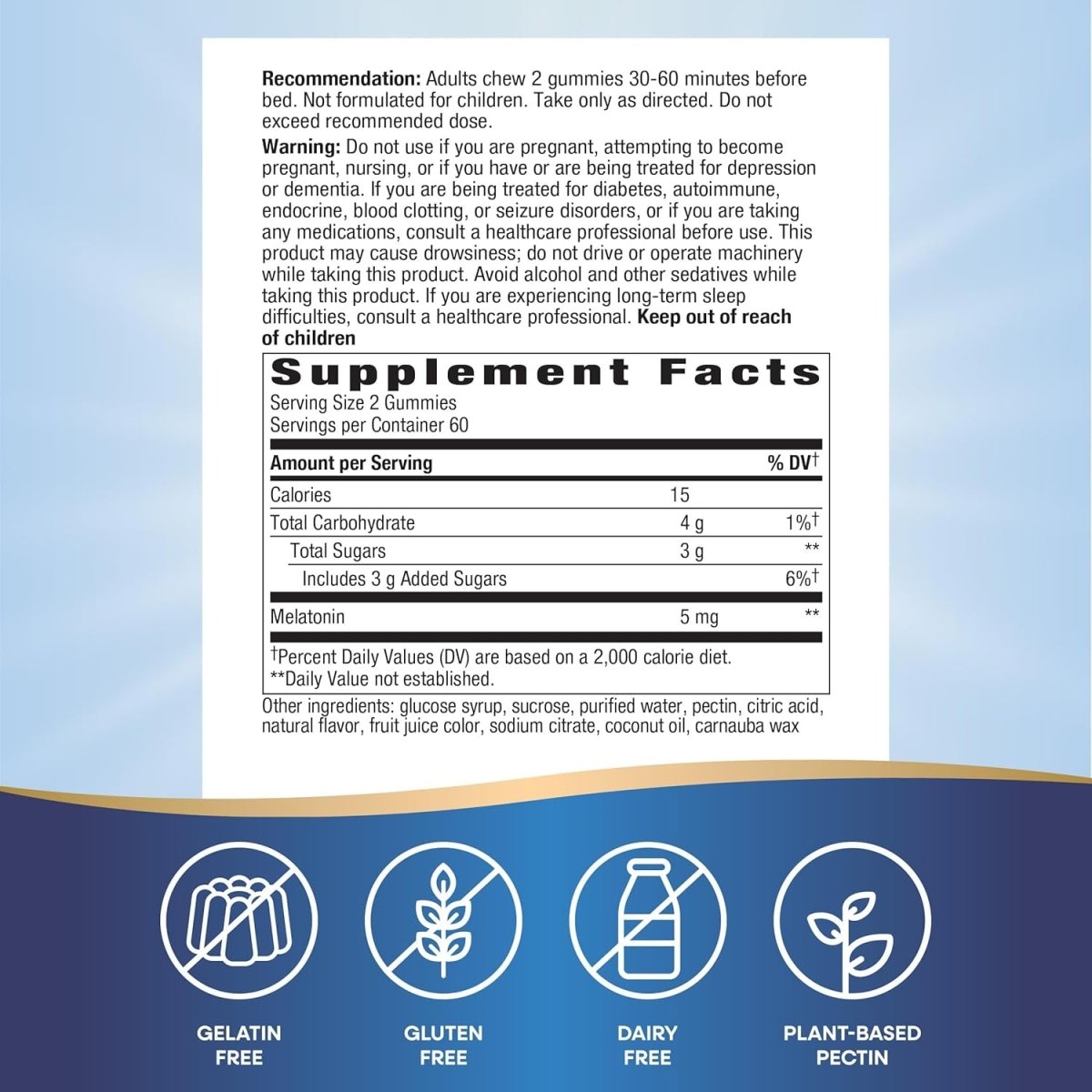 Nature'S Way Melatonin Gummies - Supports Restful Sleep for Adults 120 Count - Suppviv