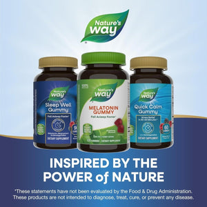 Nature'S Way Melatonin Gummies - Supports Restful Sleep for Adults 120 Count - Suppviv