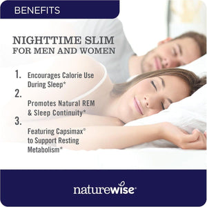 Naturewise Nighttime Fitness Support Supplement & Natural Sleep Aid 60 Capsules - Suppviv