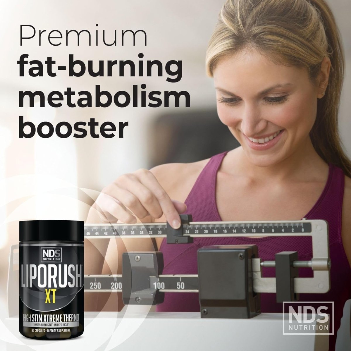 NDS Nutrition XT - Super Concentrated Thermogenic with L - Carnitine & Teacrine for Shredding Fat (60 Capsules) - Suppviv