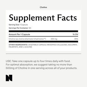 Needed. Prenatal Choline for Cognitive Development - Supports Healthy Pregnancy & Metabolism 60 Capsules - Suppviv