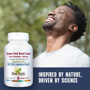 New Roots Herbal - Grass Fed Beef Liver Support 180 Capsules 3600Mg - Suppviv