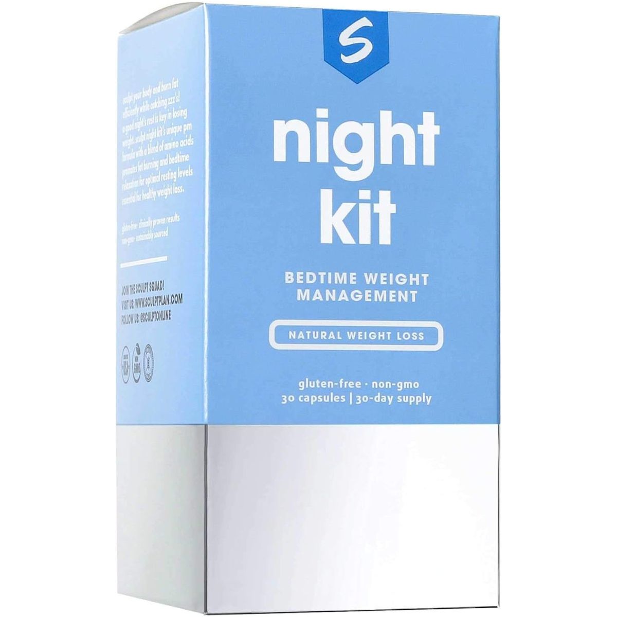 Night Kit Bedtime Weight Management, 30 Count (1 - Month Supply) - Suppviv