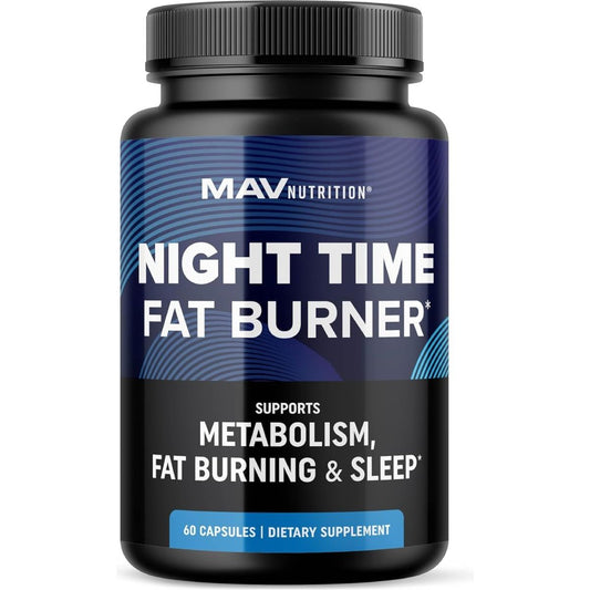 Night Time Fat Burner for Weight Loss Support & Sleep Aid | Appetite Suppressant, Carb Blocker 60Count - Suppviv