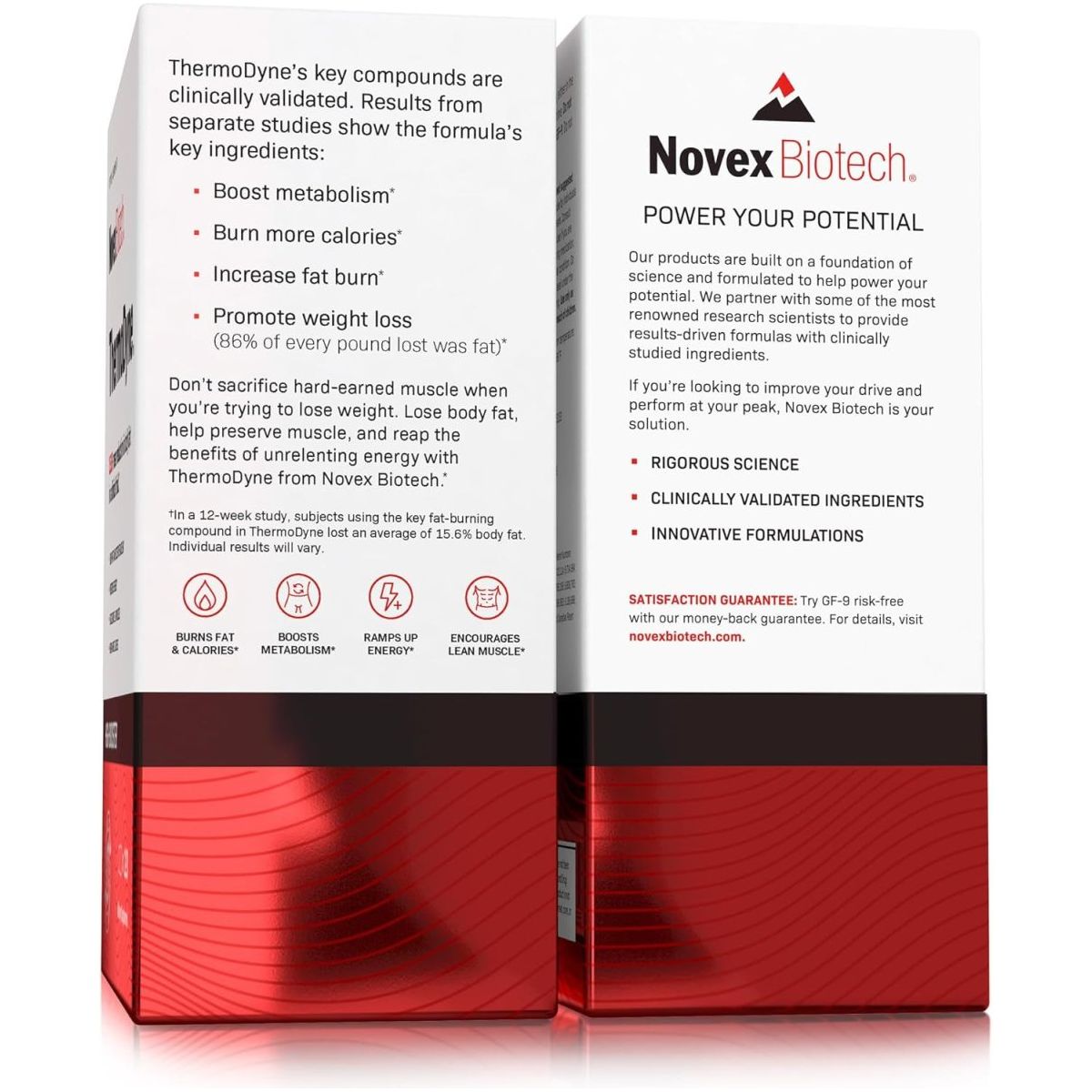 Novex Biotech Thermodyne - Thermogenic Fat Burner & Metabolism Boost 120 Pills - Suppviv