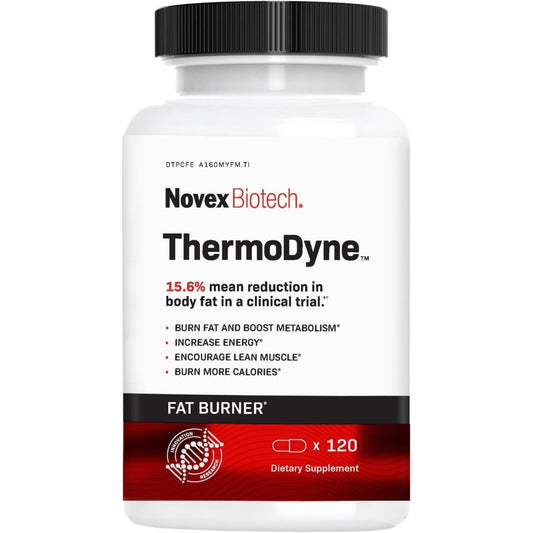 Novex Biotech Thermodyne - Thermogenic Fat Burner & Metabolism Boost 120 Pills - Suppviv