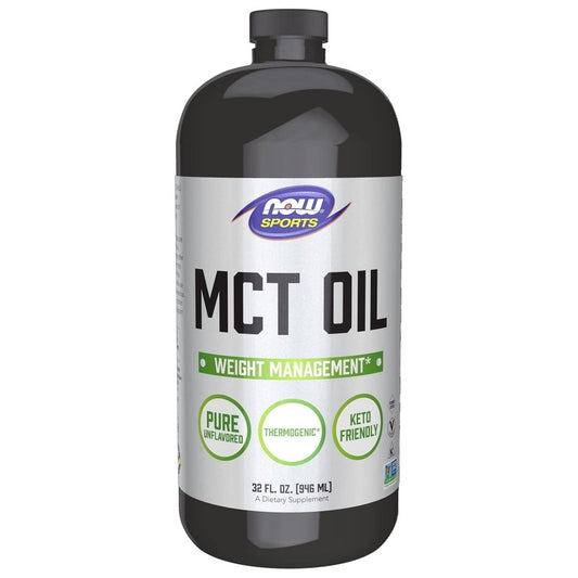 NOW Foods Sports Nutrition, MCT (Medium - Chain Triglycerides) Oil 14 G, Weight Management, Liquid, 32 - Ounce - Suppviv