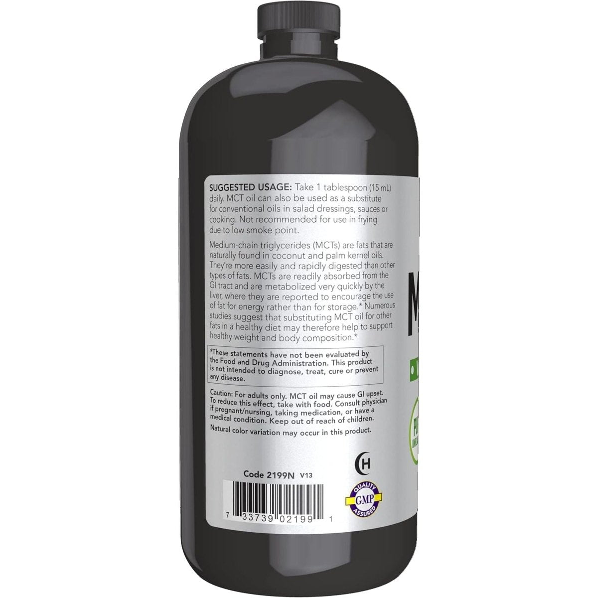 NOW Foods Sports Nutrition, MCT (Medium - Chain Triglycerides) Oil 14 G, Weight Management, Liquid, 32 - Ounce - Suppviv