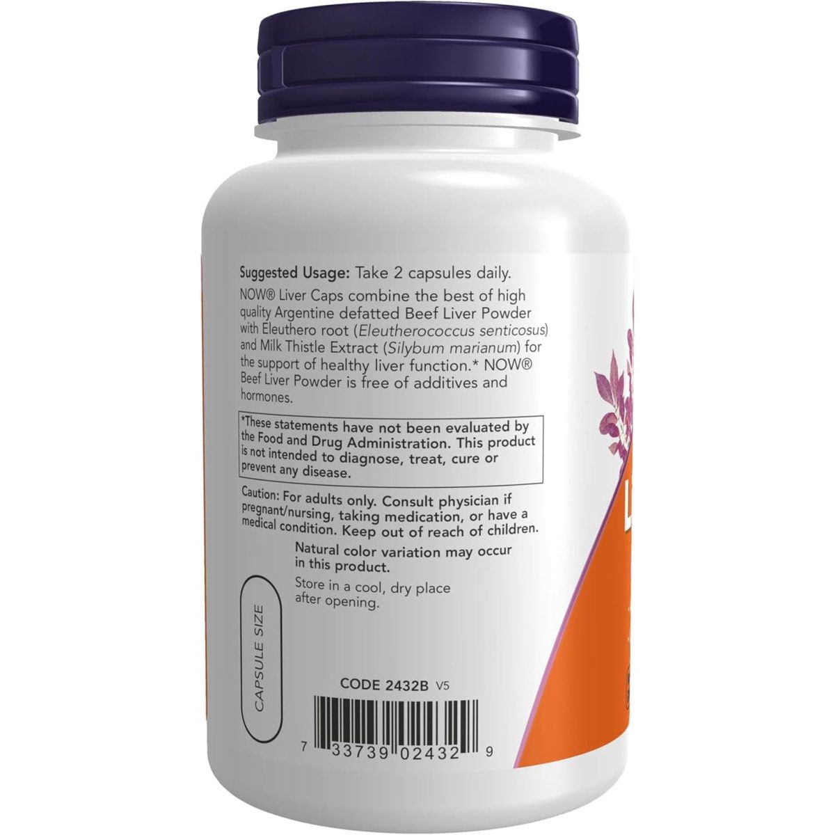 NOW Foods Supplements Liver Health with Milk Thistle 100 Capsules - Suppviv