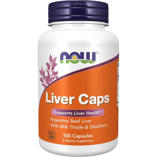 NOW Foods Supplements Liver Health with Milk Thistle 100 Capsules - Suppviv
