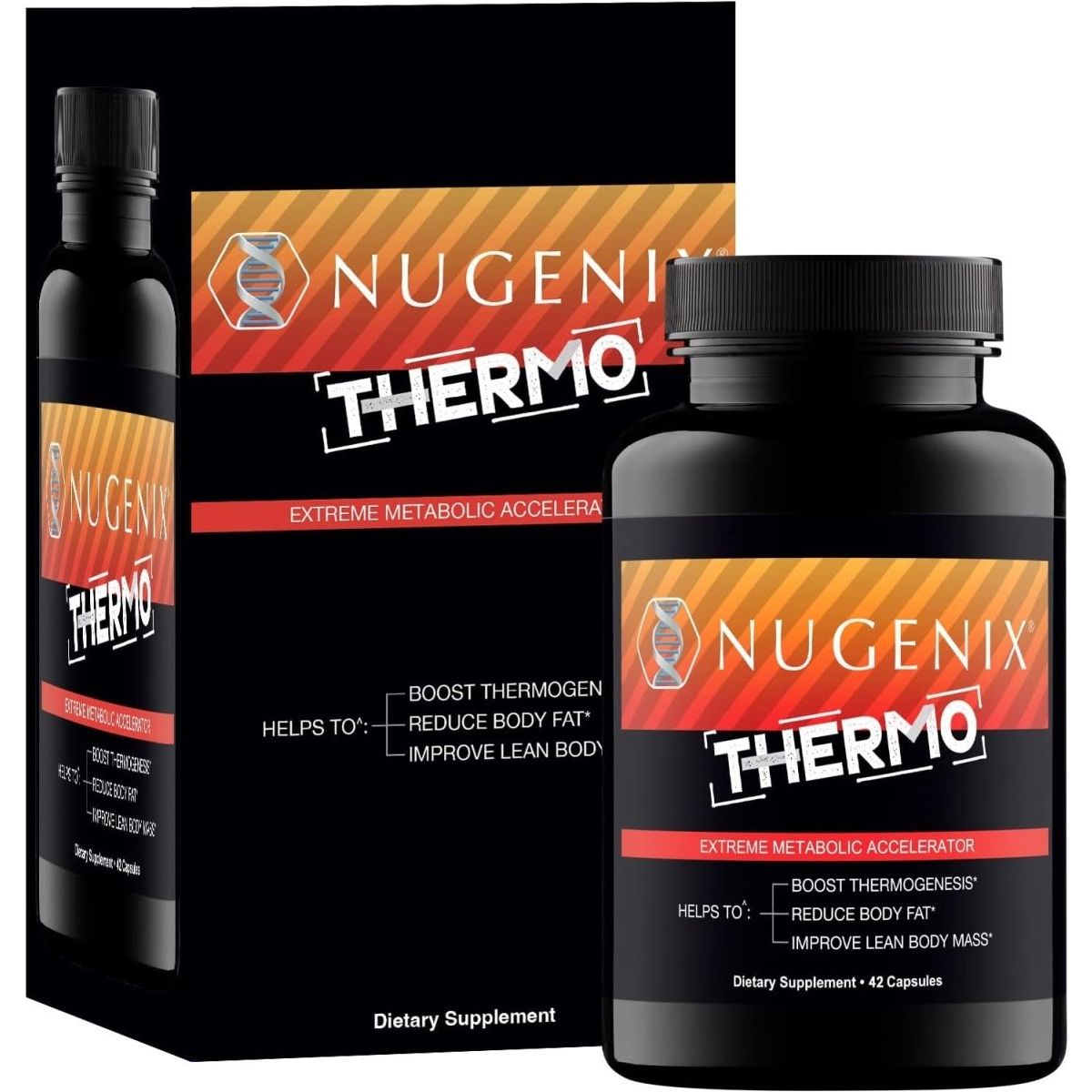 Nugenix Thermo - Thermogenic Fat Burner Supplement Pills for Men, Extreme Metabolic Accelerator, 42 Count - Suppviv