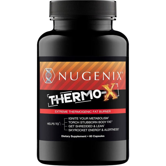 Nugenix Thermo - X: Thermogenic Fat Burner Supplement for Men, Extreme Metabolic Accelerator, 60 Count - Suppviv