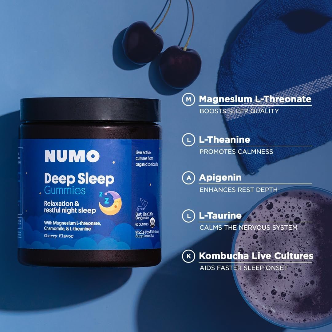 Numo Deep Sleep Gummies - Natural Sleep Aid 60 Count - Suppviv