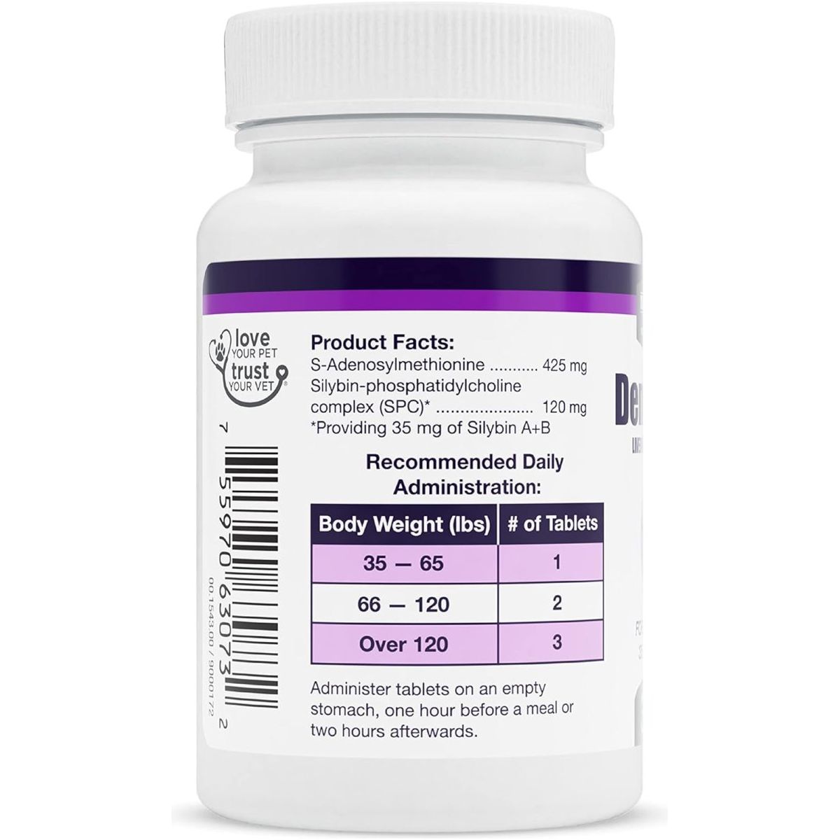 Nutramax Laboratories Denamarin Liver Health Supplement for Large Dogs - 30 Tablets - Suppviv