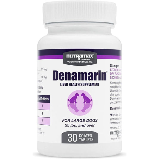 Nutramax Laboratories Denamarin Liver Health Supplement for Large Dogs - 30 Tablets - Suppviv