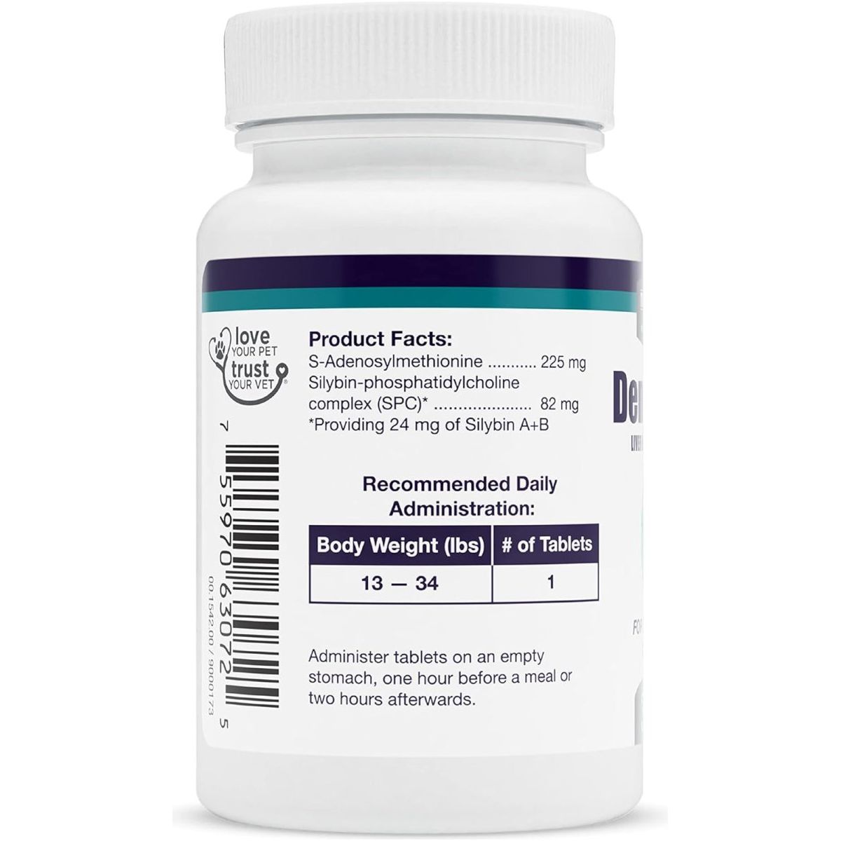 Nutramax Laboratories Denamarin Liver Health Supplement for Medium Dogs - 30 Tablets - Suppviv