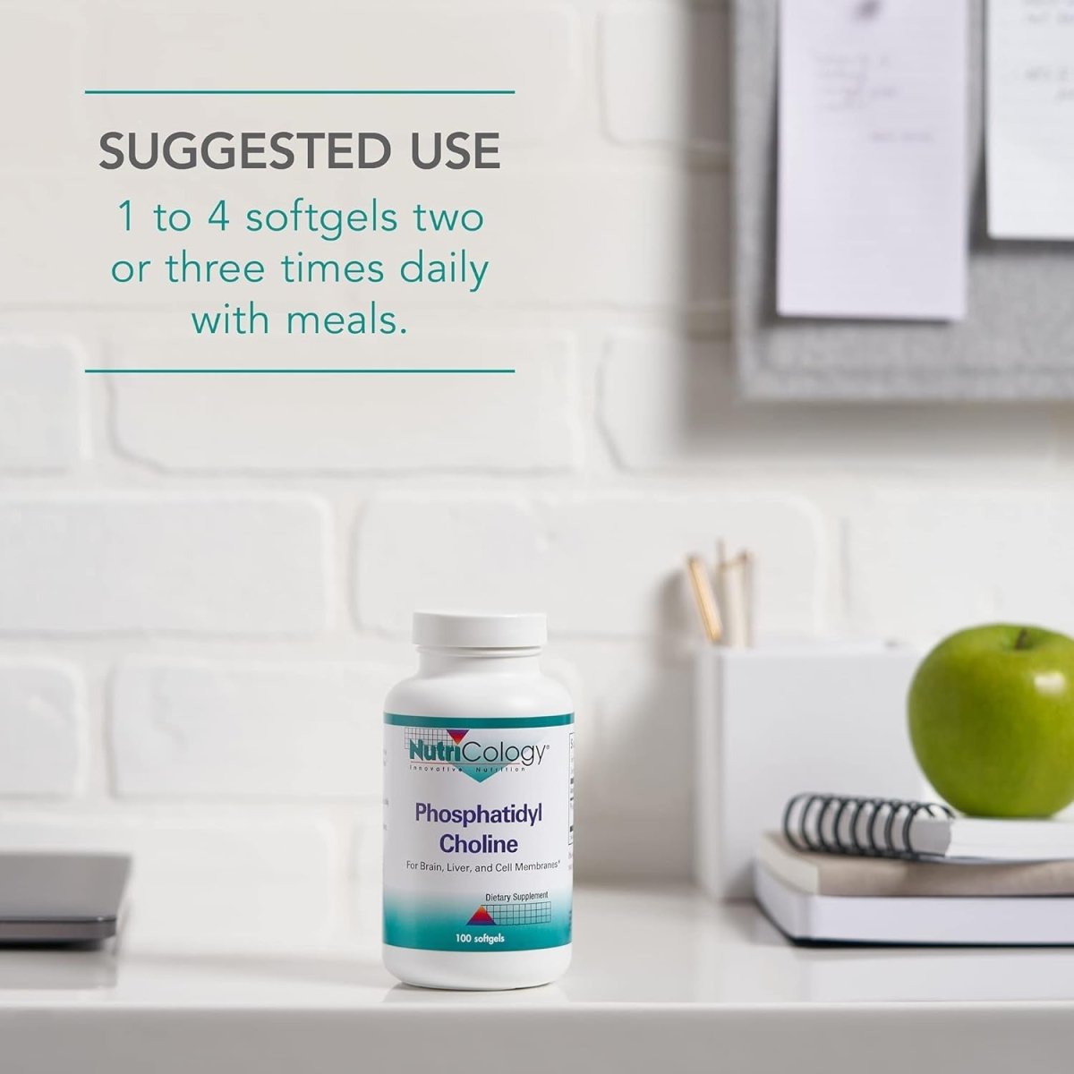 Nutricology Phosphatidyl Choline Supplement - Choline Supplements for Fatty Liver, 1540Mg Softgels - 100 Count - Suppviv