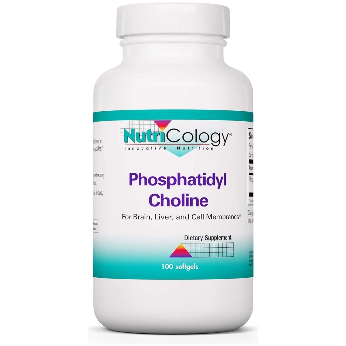 Nutricology Phosphatidyl Choline Supplement - Choline Supplements for Fatty Liver, 1540Mg Softgels - 100 Count - Suppviv