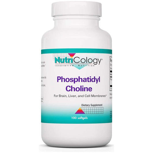 Nutricology Phosphatidyl Choline Supplement - Choline Supplements for Fatty Liver, 1540Mg Softgels - 100 Count - Suppviv