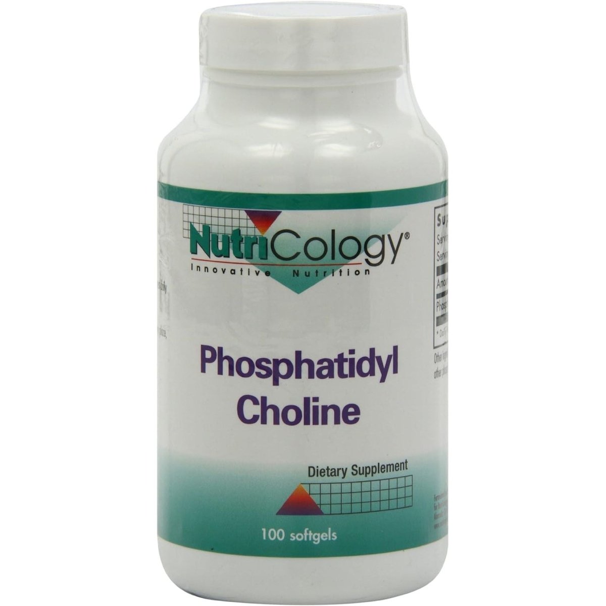 Nutricology Phosphatidyl Choline Supplement - Choline Supplements for Fatty Liver, 1540Mg Softgels - 100 Count - Suppviv