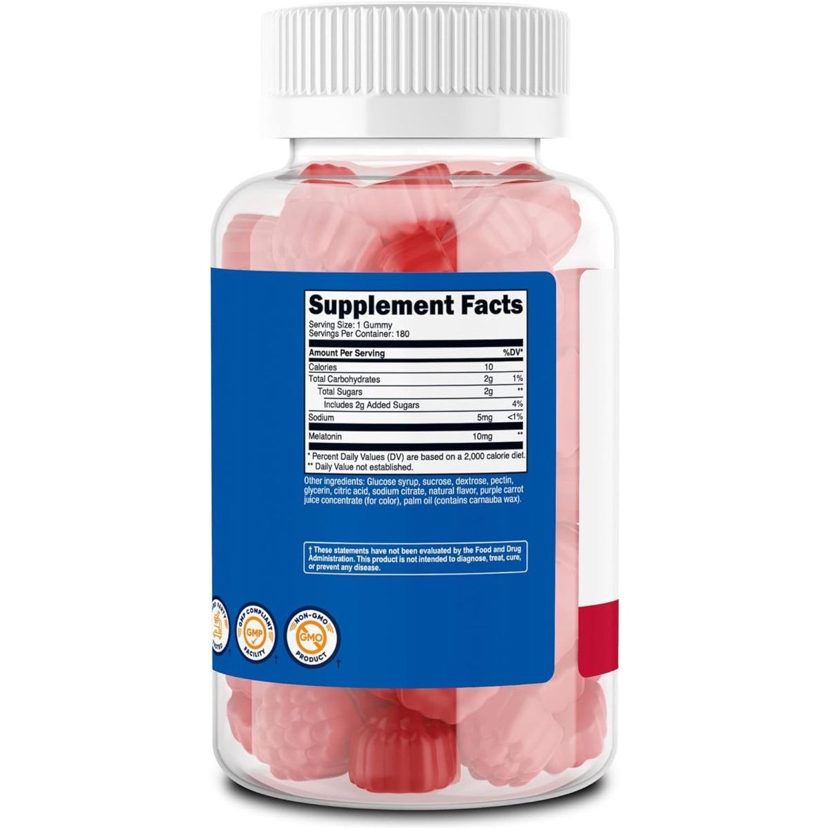 Nutricost Melatonin 10Mg 180 Gummies (90 Serv) - Suppviv