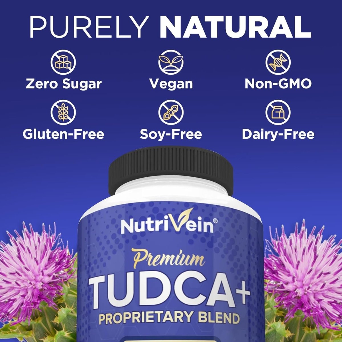 Nutrivein TUDCA+ Liver Support Supplement 1000Mg (60 Capsules) - Suppviv