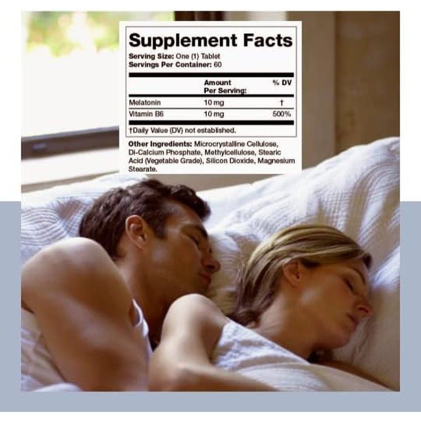 Olympian Labs Melatonin 10Mg Time Release with Vitamin B6 - 60 Tablets (60 Servings) - Suppviv